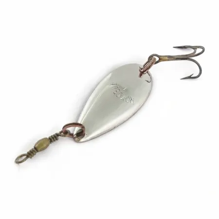Vintage Roy Self #1, 3/64oz nickel/red fishing spoon #23911