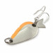 Vintage   Acme K.O. Wobbler, 1/8oz white/black/gold fishing spoon #23912