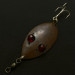 Vintage   Hofschneider Red Eye Wiggler, 1oz bronze fishing spoon #23913