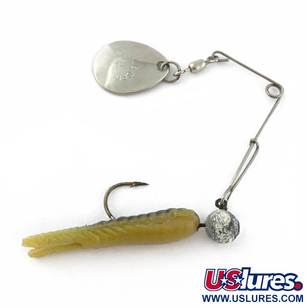 Vintage   Johnson Beetle Spin, 3/16oz Nickel / Yellow / White fishing #23914