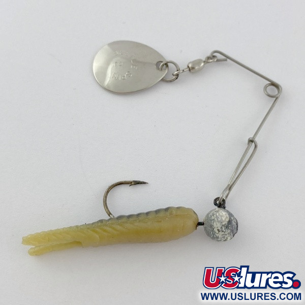Vintage   Johnson Beetle Spin, 3/16oz Nickel / Yellow / White fishing #23914