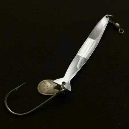 Vintage Luhr Jensen Kokanee King, 1/2oz  Nickel fishing spoon #23916