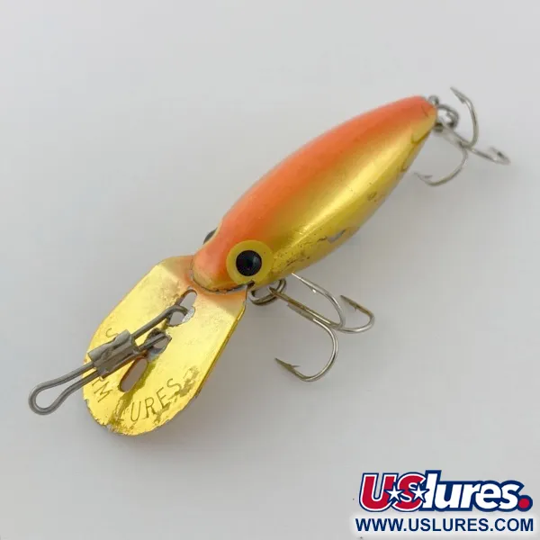 Vintage Storm Hot'N'Tot Thin Fin, 1/4oz Gold / orange fishing lure #23920