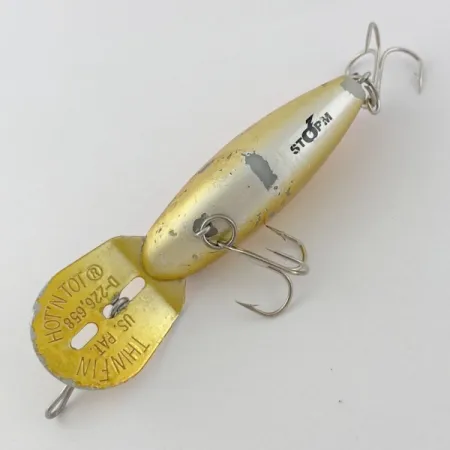 Vintage Storm Hot'N'Tot Thin Fin, 1/4oz Gold / orange fishing lure #23920