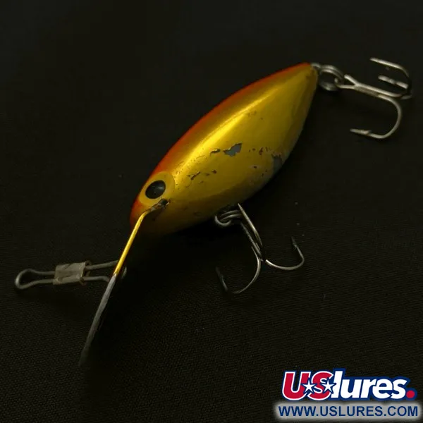 Vintage Storm Hot'N'Tot Thin Fin, 1/4oz Gold / orange fishing lure #23920