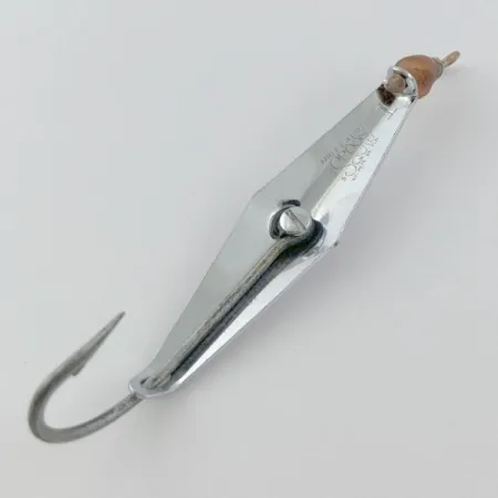 Vintage James E. Clark Clark Spoon 1, 1/4oz nickel fishing spoon #23923