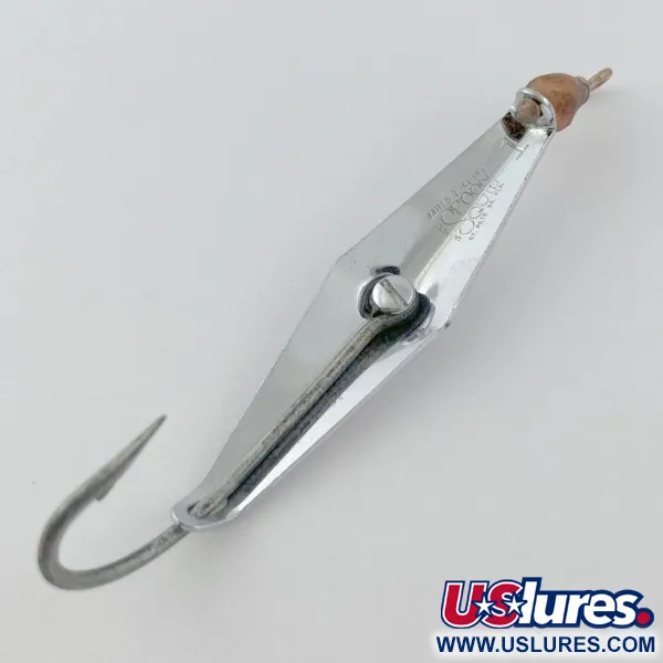 Vintage James E. Clark Clark Spoon 1, 1/4oz nickel fishing spoon #23923