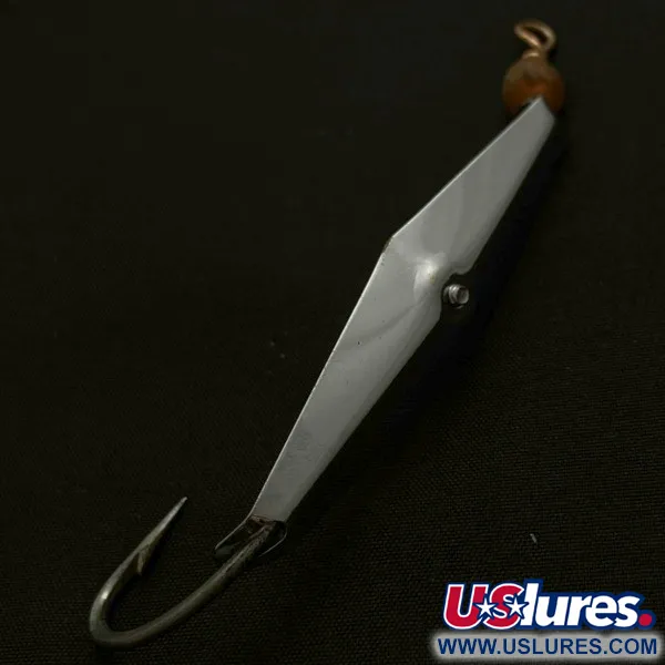 Vintage James E. Clark Clark Spoon 1, 1/4oz nickel fishing spoon #23923