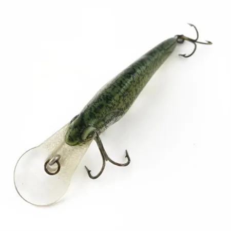 Vintage Crankbait Corp Fingerling, 1/3oz green fishing lure #23924