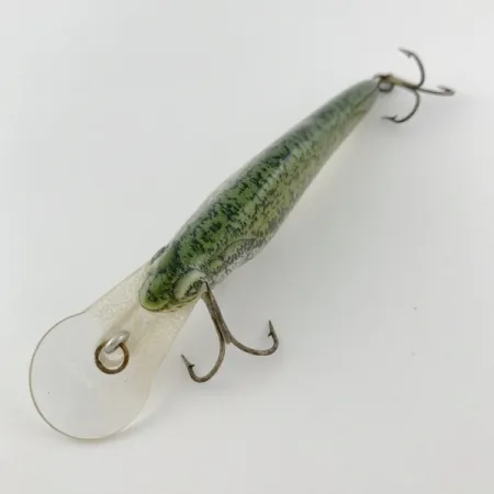 Vintage Crankbait Corp Fingerling, 1/3oz green fishing lure #23924