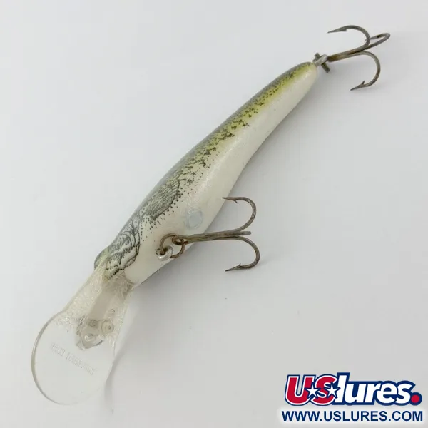 Vintage   Crankbait Corp Fingerling, 1/3oz green fishing lure #23924