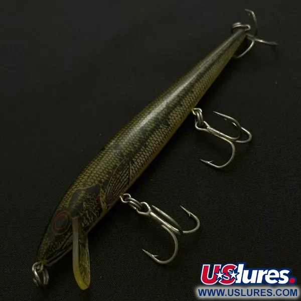Vintage Rebel Floater F12, 1/3oz Naturalized Baby Bass fishing lure #23934