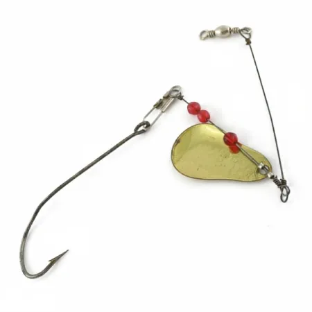 Vintage Mille Lacs Lake Spinner  Free-Spin Natural 62 Spinner , 1/8oz brass spinning lure #23936