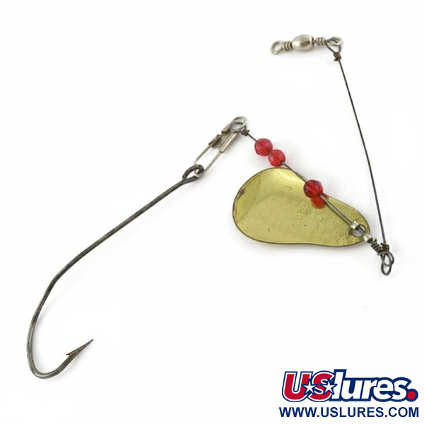 Vintage   Mille Lacs Lake Spinner  Free-Spin Natural 62 Spinner , 1/8oz brass spinning lure #23936