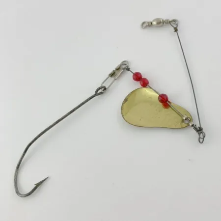 Vintage Mille Lacs Lake Spinner  Free-Spin Natural 62 Spinner , 1/8oz brass spinning lure #23936