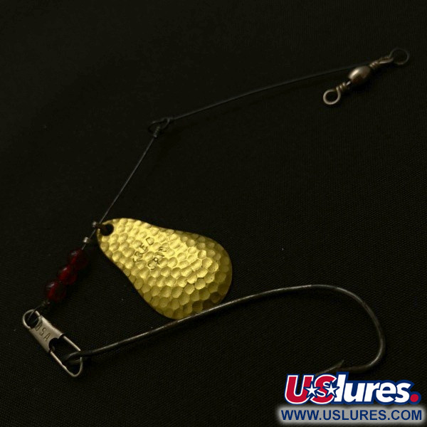 Vintage   Mille Lacs Lake Spinner  Free-Spin Natural 62 Spinner , 1/8oz brass spinning lure #23936