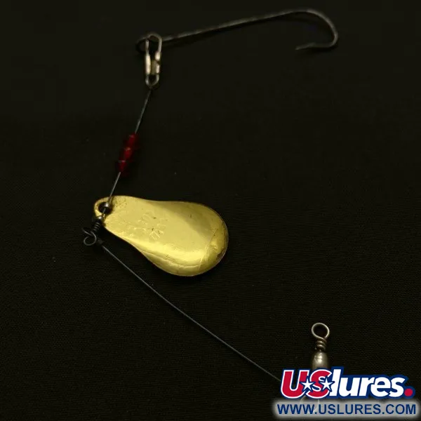 Vintage Mille Lacs Lake Spinner  Free-Spin Natural 62 Spinner , 1/8oz brass spinning lure #23936