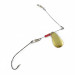 Vintage   Mille Lacs Lake Spinner  Free-Spin Natural 62 Spinner , 1/8oz brass spinning lure #23936