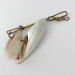 Vintage   4 Bros 4 Brothers Willow Leaf  Spinner, 1/2oz nickel/red spinning lure #23937