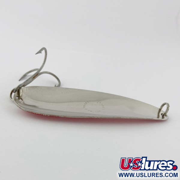 Vintage   Herter's Spoon, 3/4oz nickel/red eyes fishing spoon #23939