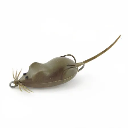 Vintage Snag Proof Moss Mouse, 1/3oz Brown fishing lure #23940