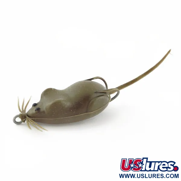 Vintage   Snag Proof Moss Mouse, 1/3oz Brown fishing #23940