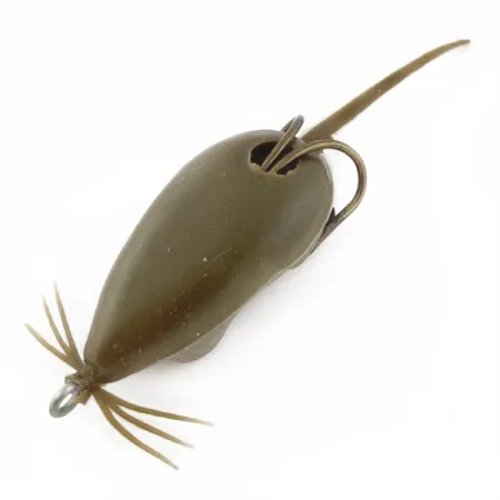 Vintage Snag Proof Moss Mouse, 1/3oz Brown fishing lure #23940