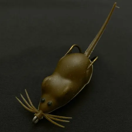 Vintage Snag Proof Moss Mouse, 1/3oz Brown fishing lure #23940