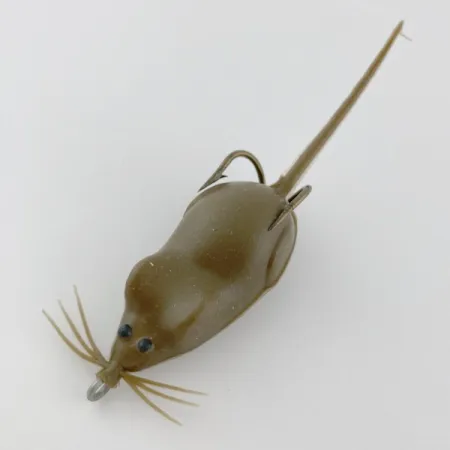 Vintage Snag Proof Moss Mouse, 1/3oz Brown fishing lure #23940