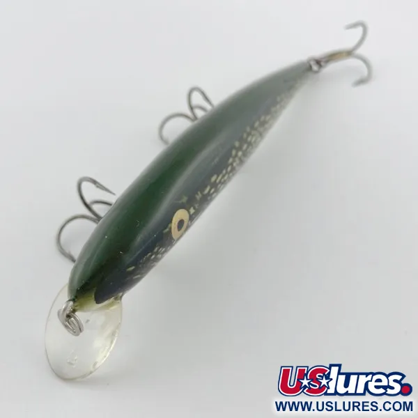 Vintage   Bomber Long A Pro 12, 1/2oz Baby pike fishing lure #23942