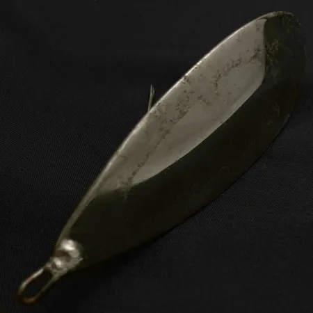 Vintage Johnson Silver Minnow Weedless, 1oz nickel fishing spoon #23943