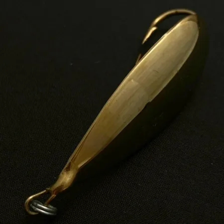 Vintage Johnson Silver Minnow Weedless, 1/2oz  Crystal (Golden Crystal) fishing spoon #23944