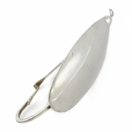 Vintage Johnson Silver Minnow Weedless, 1/3oz nickel fishing spoon #23945