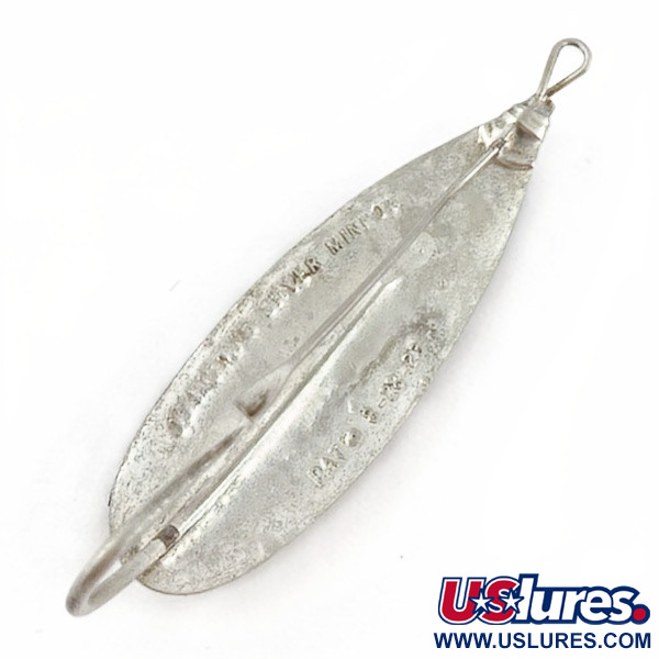 Vintage   Johnson Silver Minnow Weedless, 1/3oz nickel fishing spoon #23945