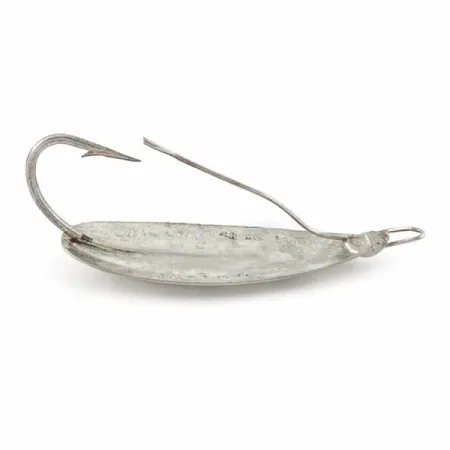 Vintage Johnson Silver Minnow Weedless, 1/3oz nickel fishing spoon #23945