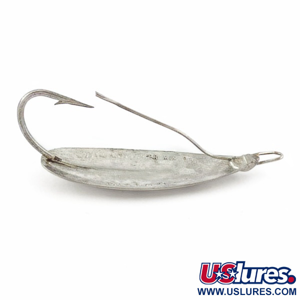 Vintage   Johnson Silver Minnow Weedless, 1/3oz nickel fishing spoon #23945