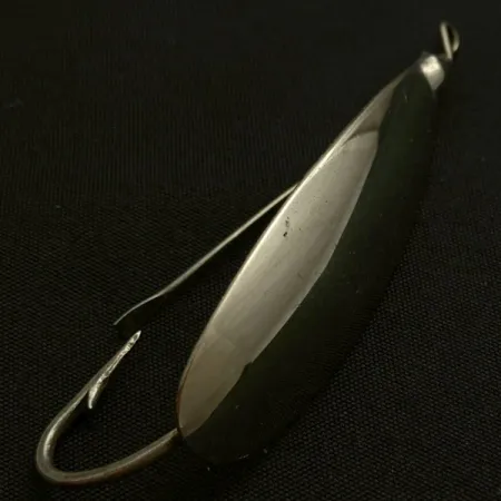 Vintage Johnson Silver Minnow Weedless, 1/3oz nickel fishing spoon #23945