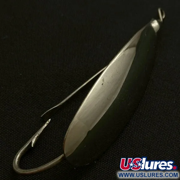 Vintage Johnson Silver Minnow Weedless, 1/3oz nickel fishing spoon #23945