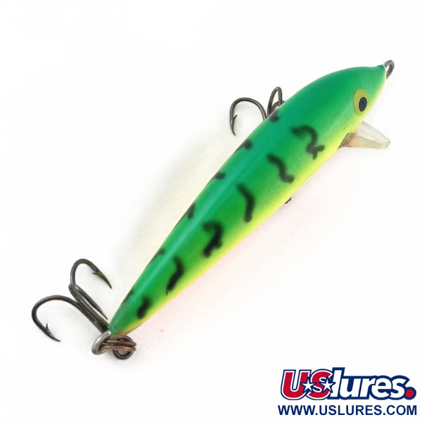 Vintage   Rapala Countdown CD7, 1/4oz Fire tiger fishing lure #23946