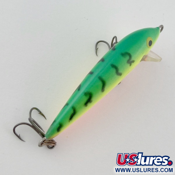 Vintage   Rapala Countdown CD7, 1/4oz Fire tiger fishing lure #23946