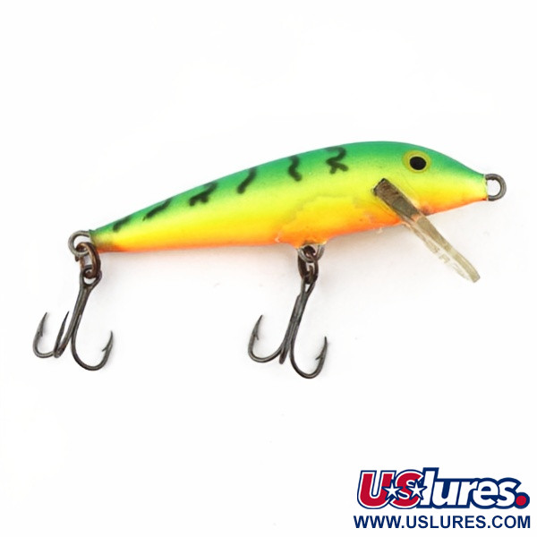 Vintage   Rapala Countdown CD7, 1/4oz Fire tiger fishing lure #23946