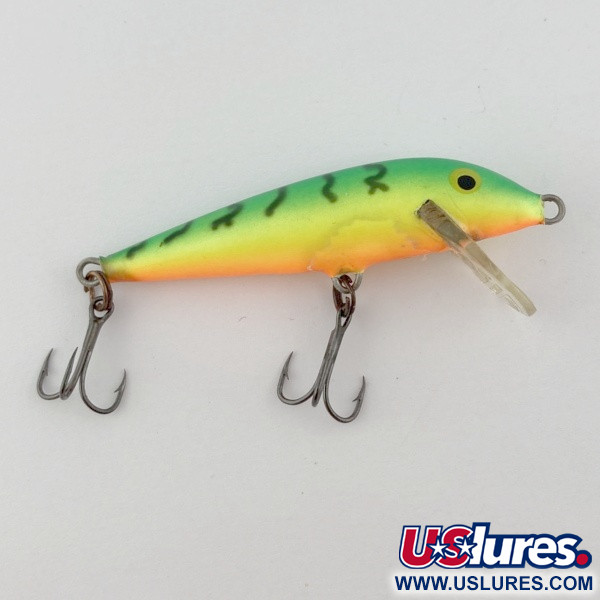 Vintage   Rapala Countdown CD7, 1/4oz Fire tiger fishing lure #23946