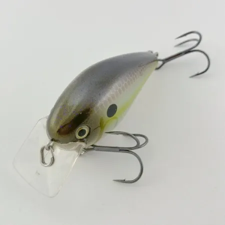 Vintage Strike King KVD 1.5 Silent square bill, 2/5oz Olive Sexy Shad fishing lure #23947