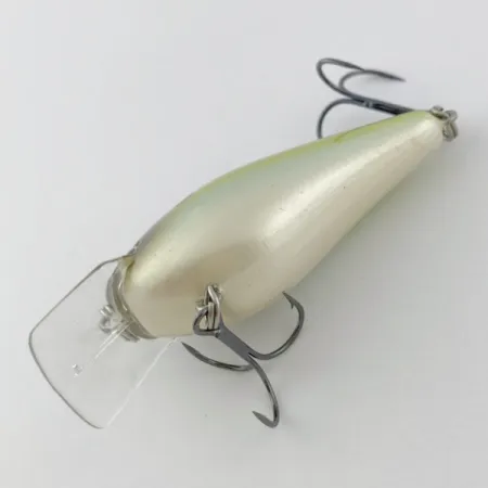 Vintage Strike King KVD 1.5 Silent square bill, 2/5oz Olive Sexy Shad fishing lure #23947