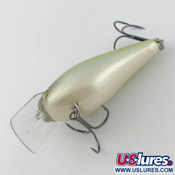 Vintage Strike King KVD 1.5 Silent square bill, 2/5oz Olive Sexy Shad fishing lure #23947