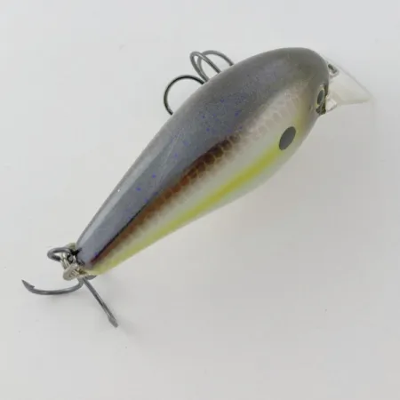 Vintage Strike King KVD 1.5 Silent square bill, 2/5oz Olive Sexy Shad fishing lure #23947