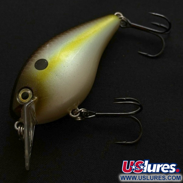 Vintage   Strike King KVD 1.5 Silent square bill, 2/5oz Olive Sexy Shad fishing lure #23947
