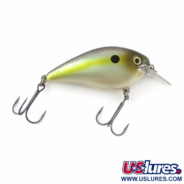 Vintage   Strike King KVD 1.5 Silent square bill, 2/5oz Olive Sexy Shad fishing lure #23947
