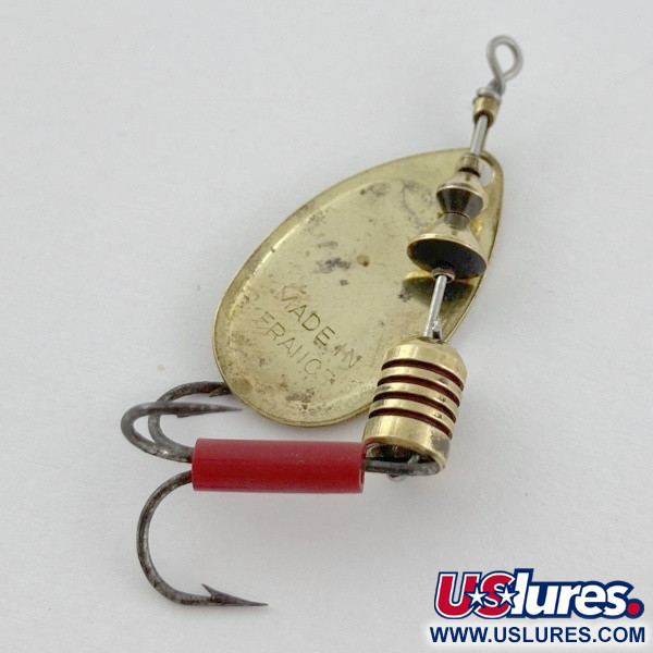 Vintage   Mepps Aglia 2 (1960s), 3/16oz gold spinning lure #23949