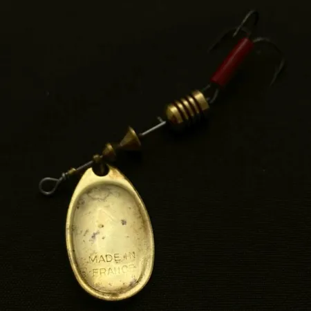 Vintage Mepps Aglia 2 (1960s), 3/16oz gold spinning lure #23949